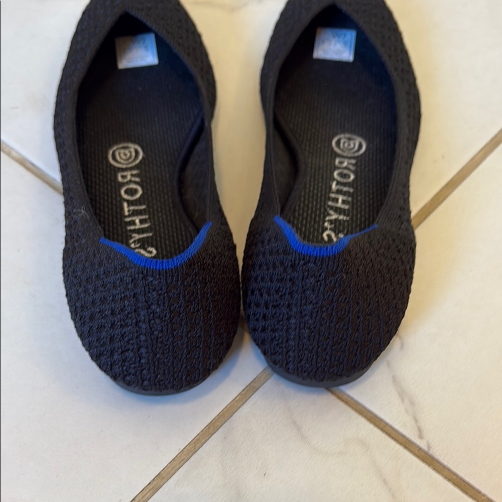 Rothy's Black and Blue Slippers Lightweight Comfort